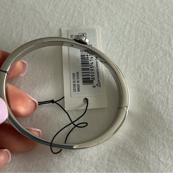 COACH • Silver/Diamond Bangle Bracelet • - Picture 4 of 6